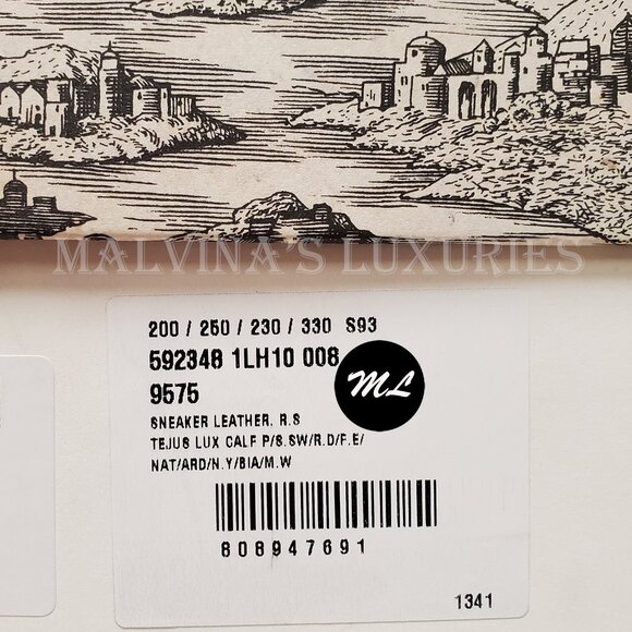 GUCCI SNEAKERS ULTRAPACE LIZARD LEATHER SHOES w LOGO sz 39.5 G 9.5 US - Picture 15 of 15